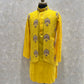 Hand Embroidered Open Kurta Jacket Set