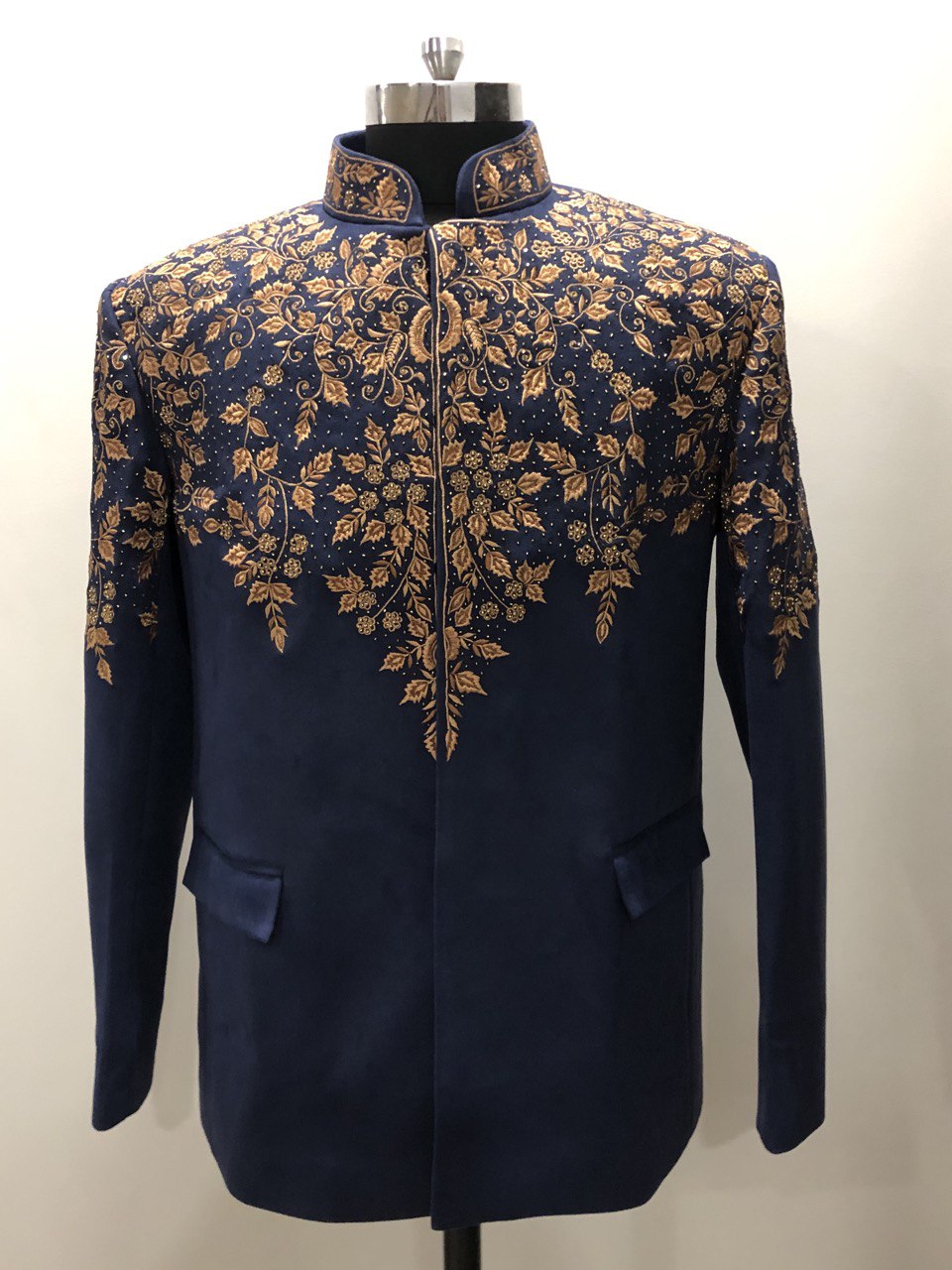 Hand Embroidered Bandhgala Suit Set