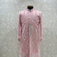 Real Glass Embroidery Indowestern Set