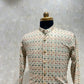 Full Buttoned Multicolored Kurta Set