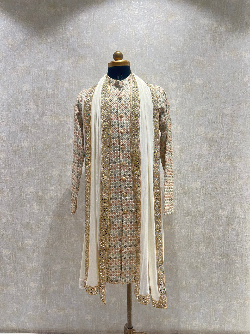 Multicolored Kurta Dupatta Set