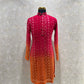 Ombre Effect Mirrorwork Kurta Set