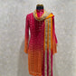 Ombre Effect Mirrorwork Kurta Dupatta Set