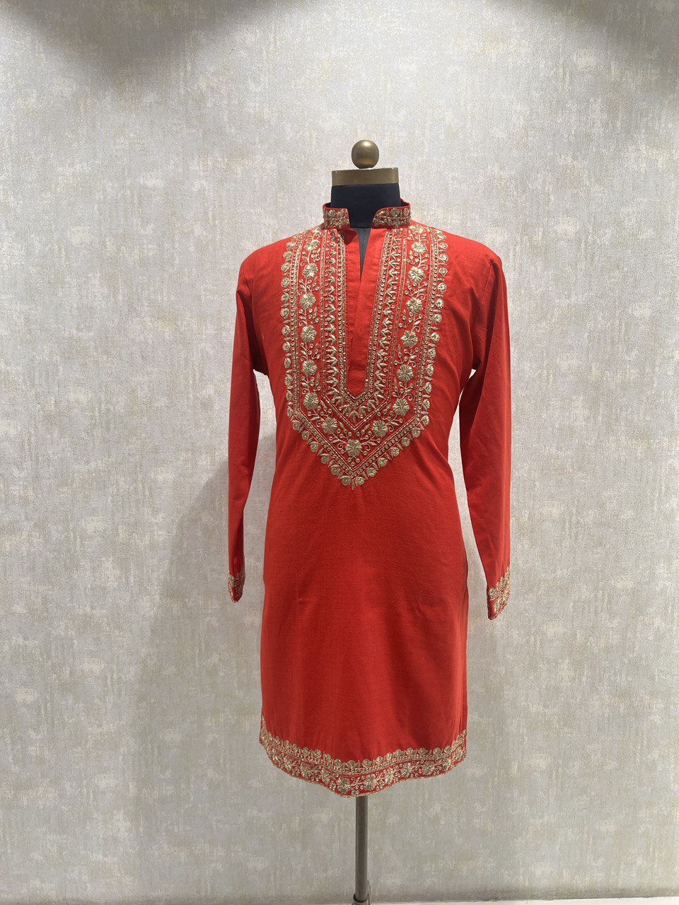 Hand Embroidered Dabka Work Kurta Set