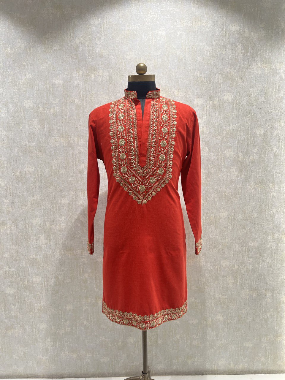 Hand Embroidered Dabka Work Kurta Set