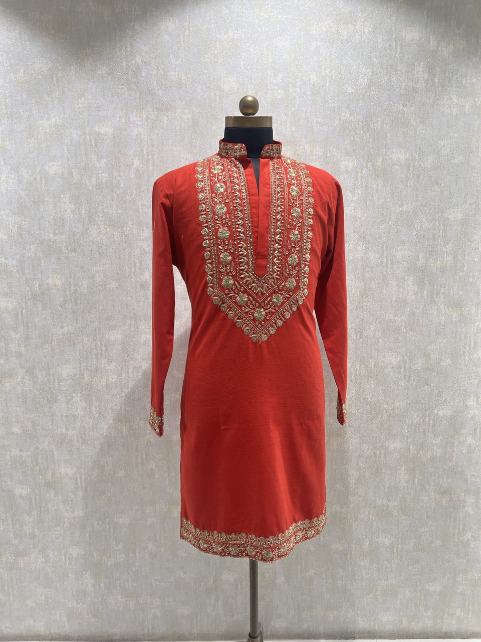 Hand Embroidered Dabka Work Kurta Set