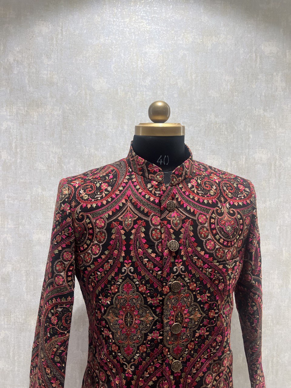 Kashmiri Embroidery Work Indowestern Set