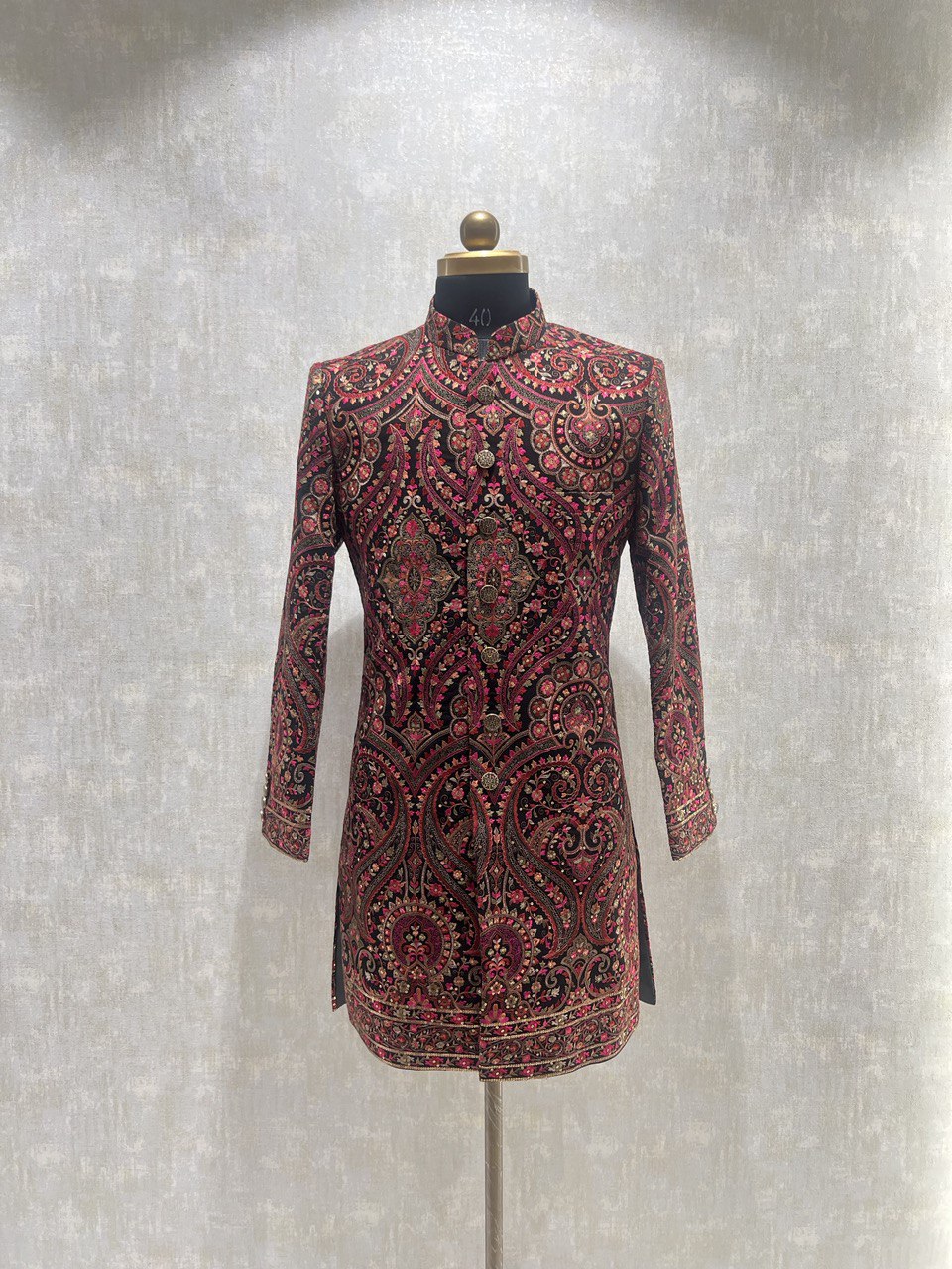 Kashmiri Embroidery Work Indowestern Set