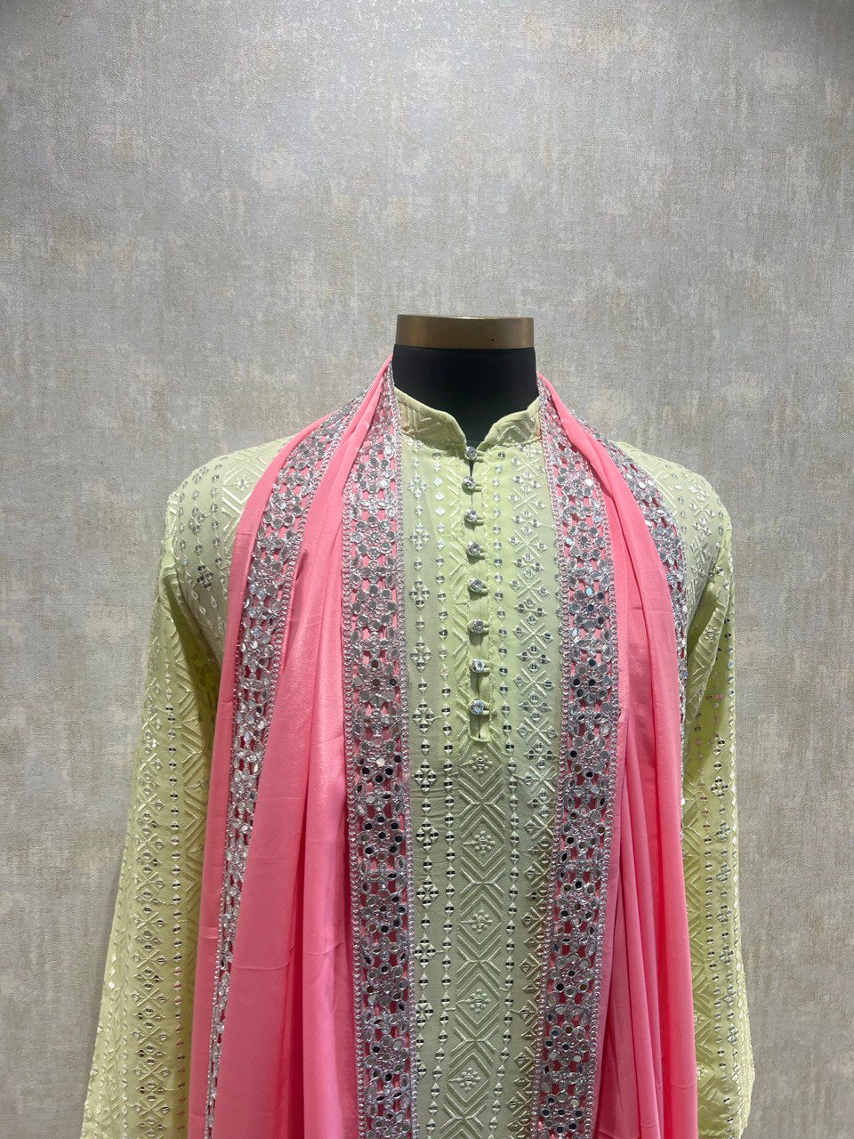 Sequins Work Kurta Dupatta Set