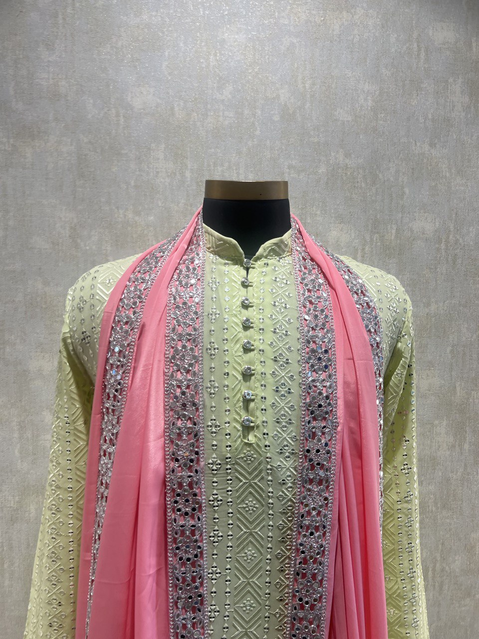 Sequins Work Kurta Dupatta Set