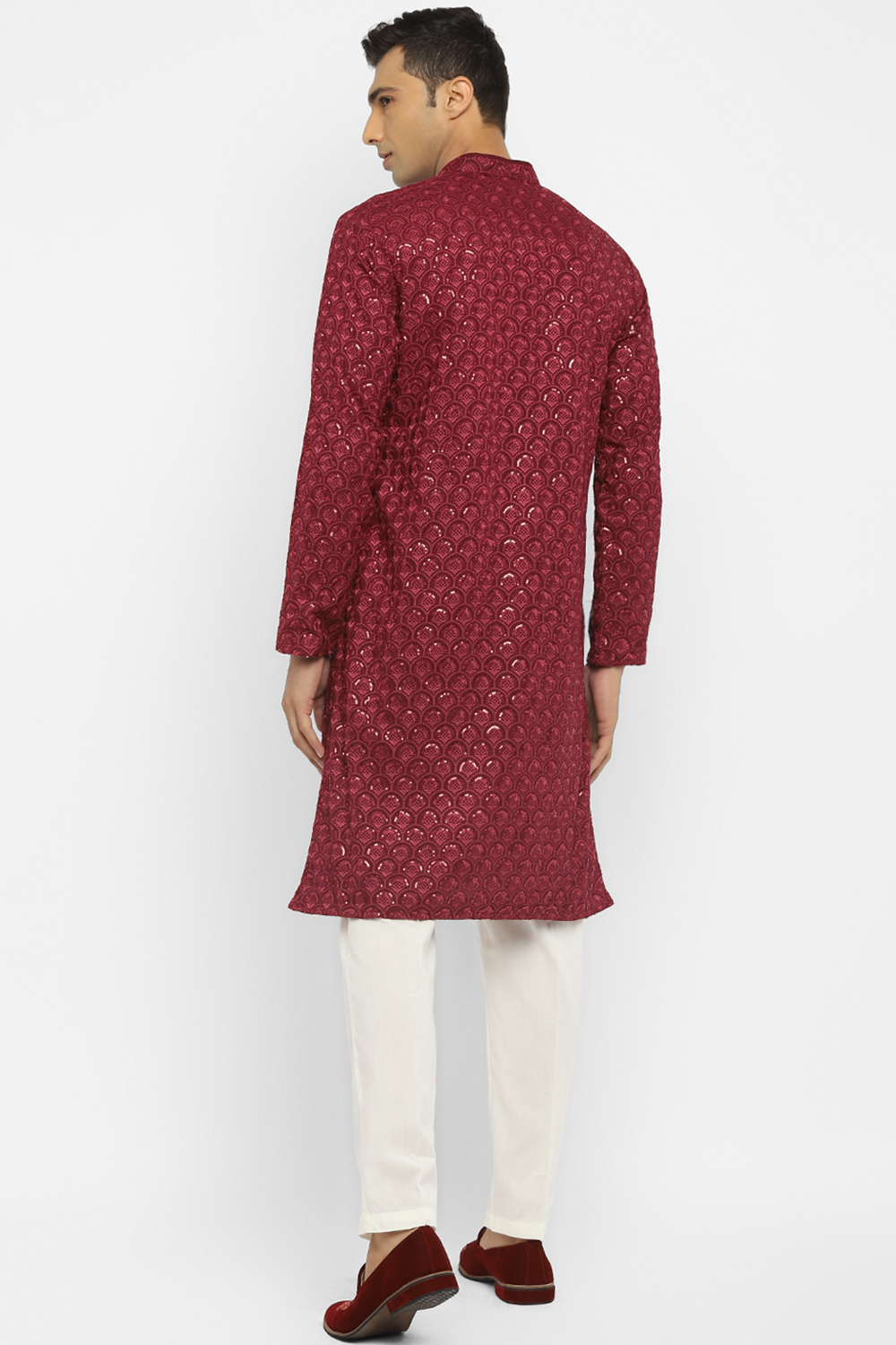 Geomettric Sequin Embroidery Kurta Set