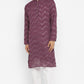 Grape Sequin Work Kurta Set