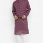 Grape Sequin Work Kurta Set