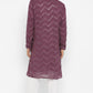 Grape Sequin Work Kurta Set