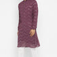 Grape Sequin Work Kurta Set