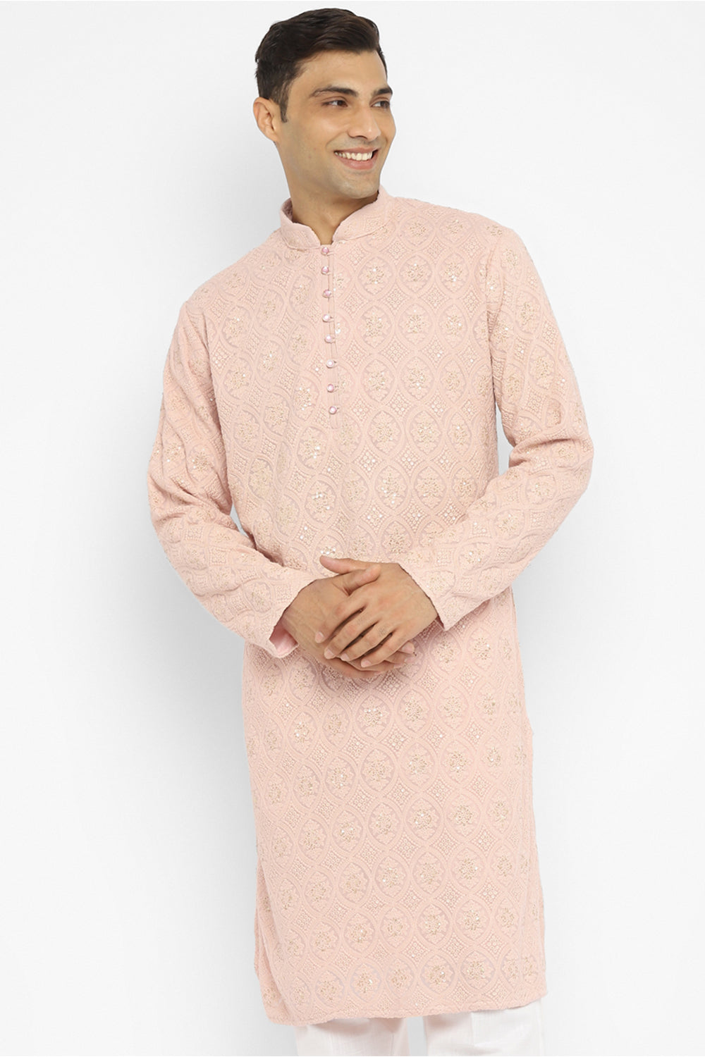 Classic Chikankari Embroidered Kurta Set