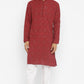 Chikankari Kurta Set With Motif Embroidery