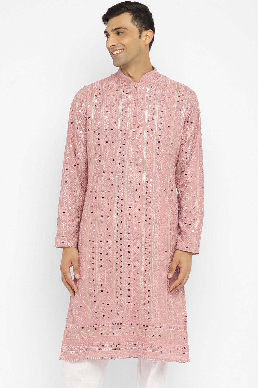 Formal Panel Embroidered Kurta Set