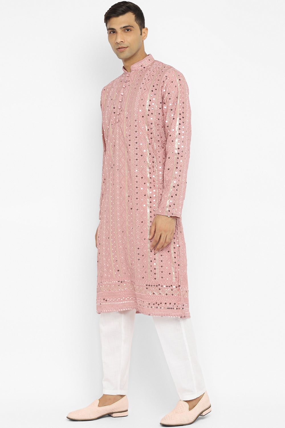 Formal Panel Embroidered Kurta Set