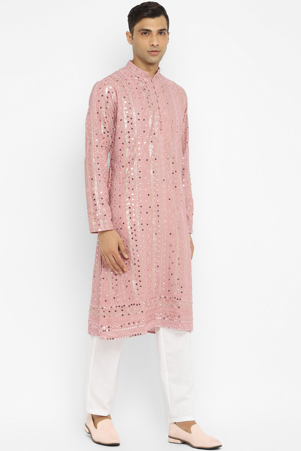 Formal Panel Embroidered Kurta Set