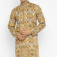 Formal Printed Kurta With Sequin Embroidery