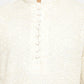 Triple Cream Modern Embroidered Kurta Set