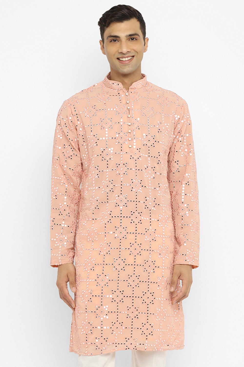 Modern Mirrorwork Embroidru Kurta Set