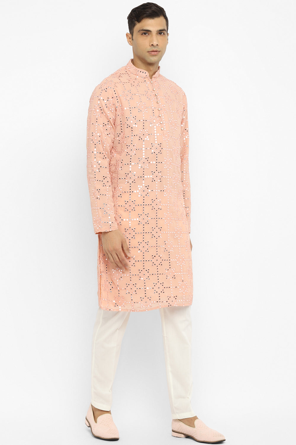 Modern Mirrorwork Embroidru Kurta Set