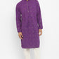 Chikankari Kurta Set With Motif Embroidery