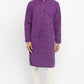 Chikankari Kurta Set With Motif Embroidery