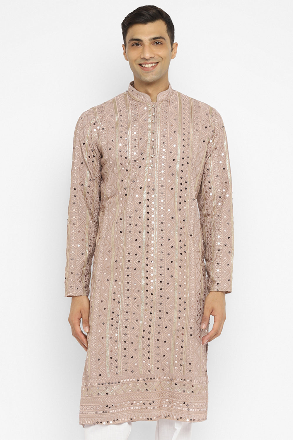 Formal Panel Embroidered Kurta Set