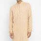 Chikankari Kurta Set With Motif Mirror Embroidery