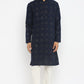 Chikankari Kurta Set With Motif Embroidery