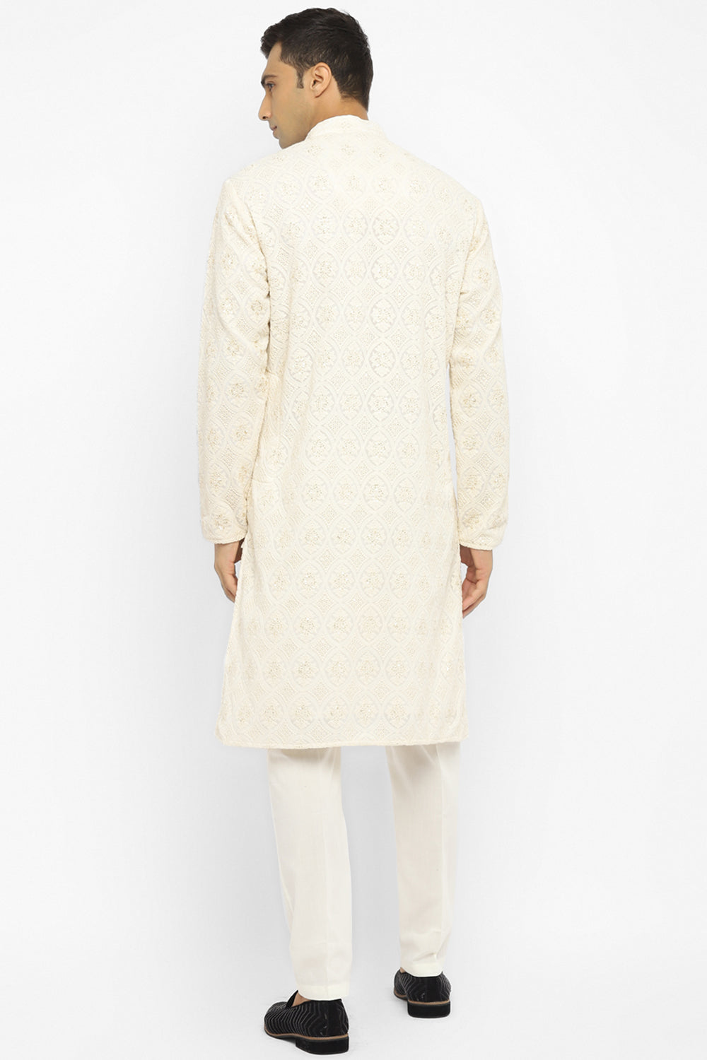 Classic Chikankari Embroidered Kurta Set