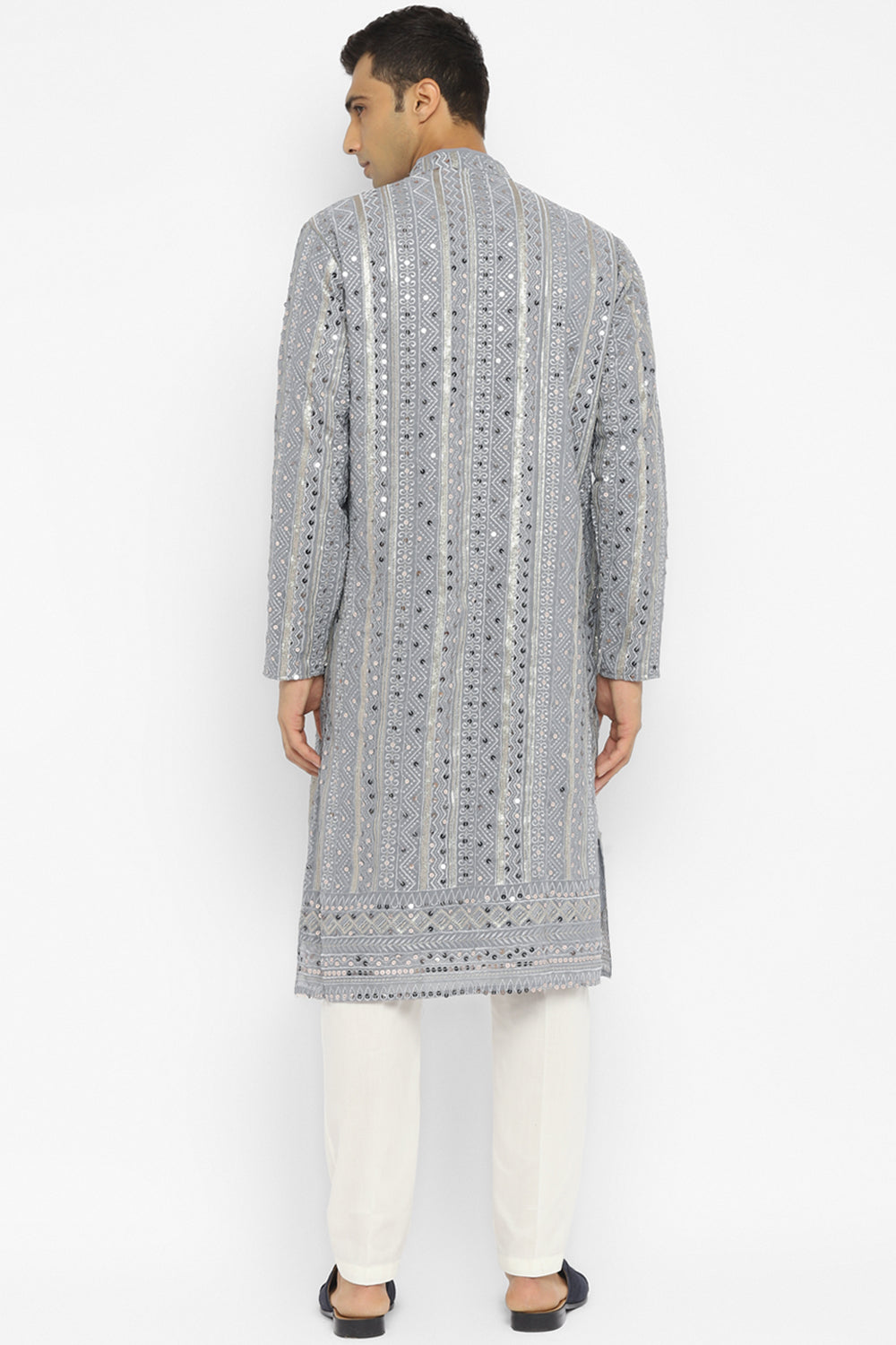 Formal Panel Embroidered Kurta Set