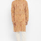 Formal Printed Kurta With Sequin Embroidery