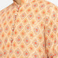 Formal Printed Kurta With Sequin Embroidery