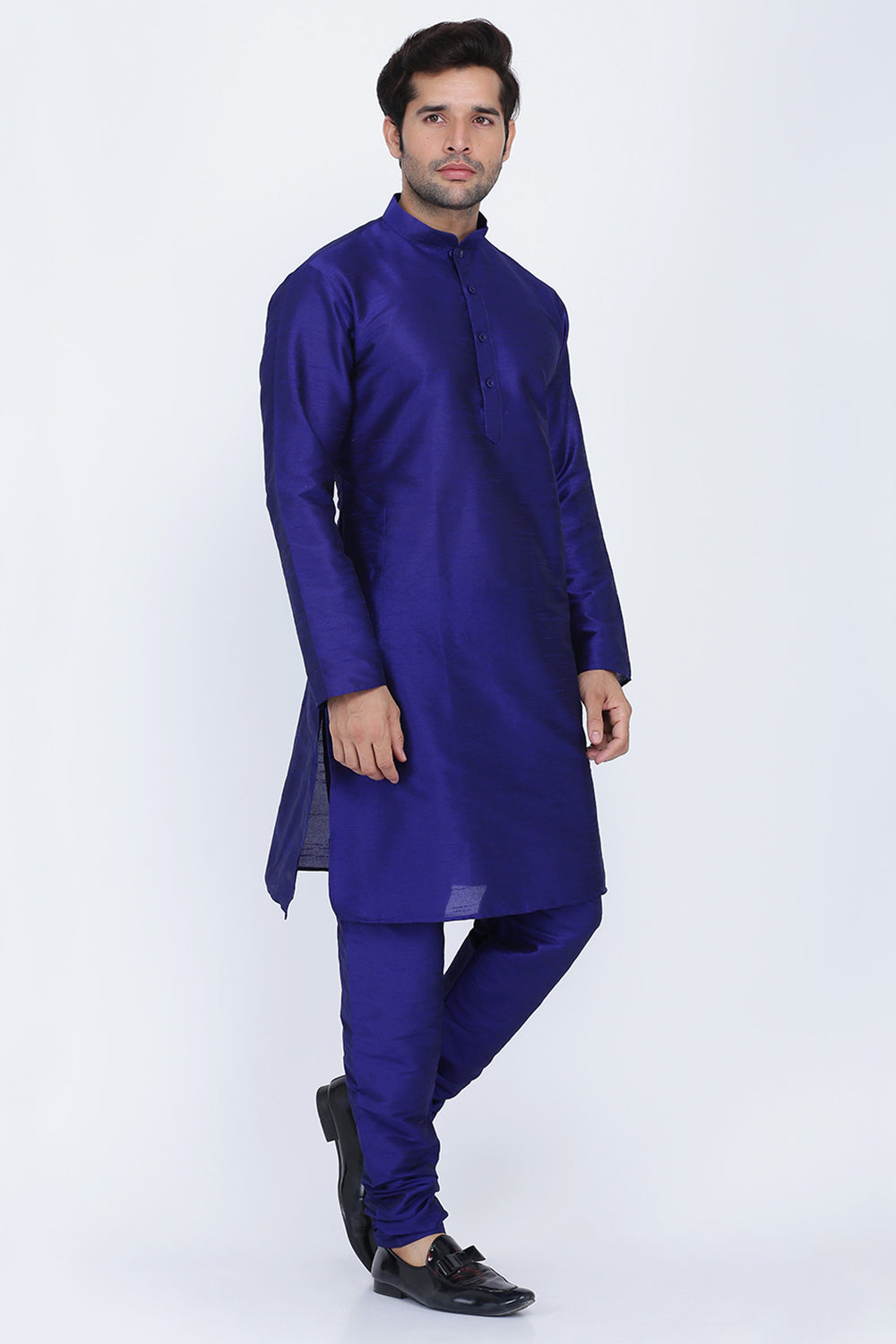 Mens Raw Silk Kurta Pyjama Set