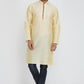 Mens Raw Silk Kurta With Loop Buttons