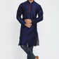 Mens Raw Silk Kurta With Loop Buttons