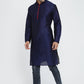 Mens Raw Silk Kurta With Loop Buttons