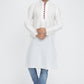 Mens Raw Silk Kurta With Loop Buttons