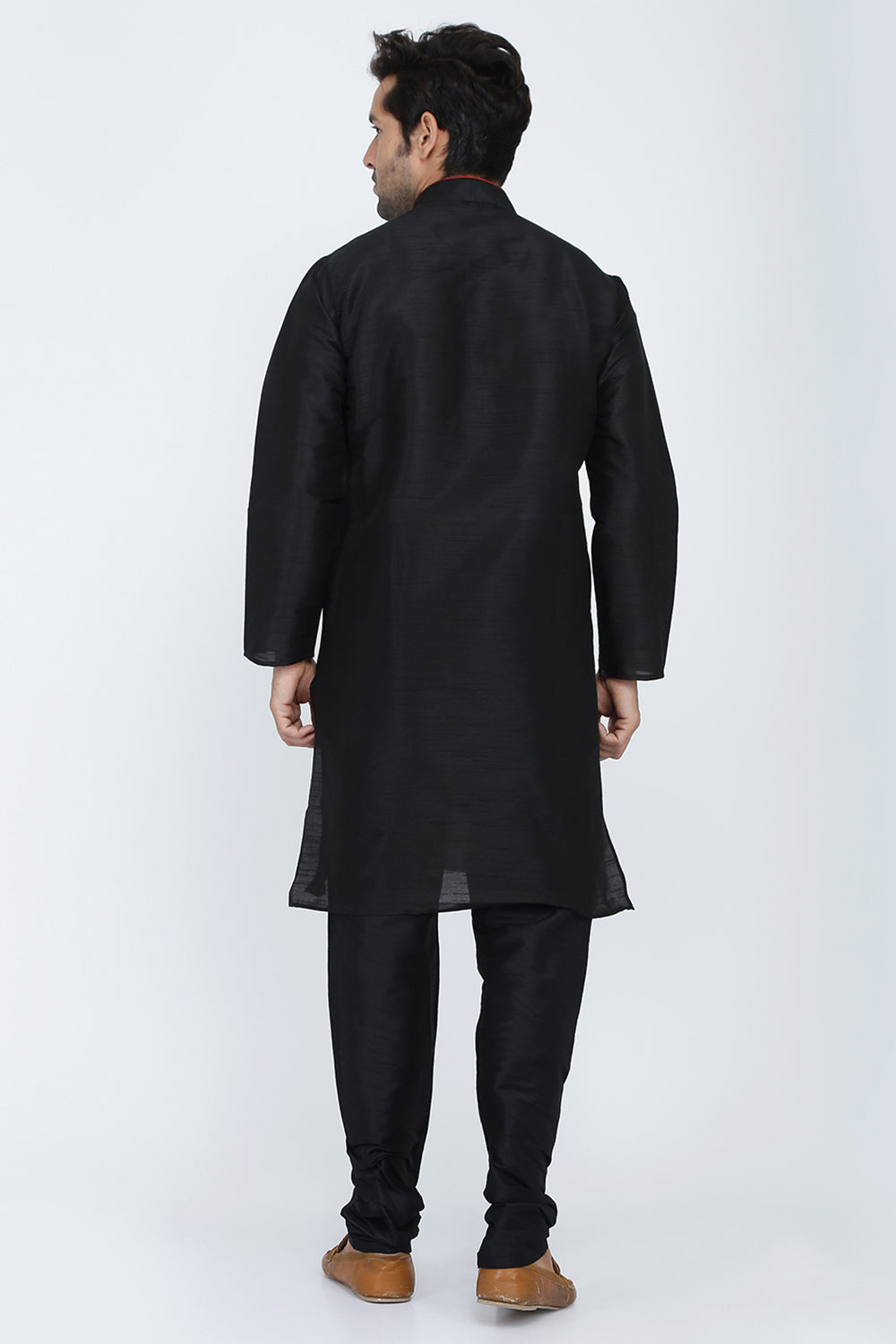 Mens Raw Silk Kurta Pyjama Set