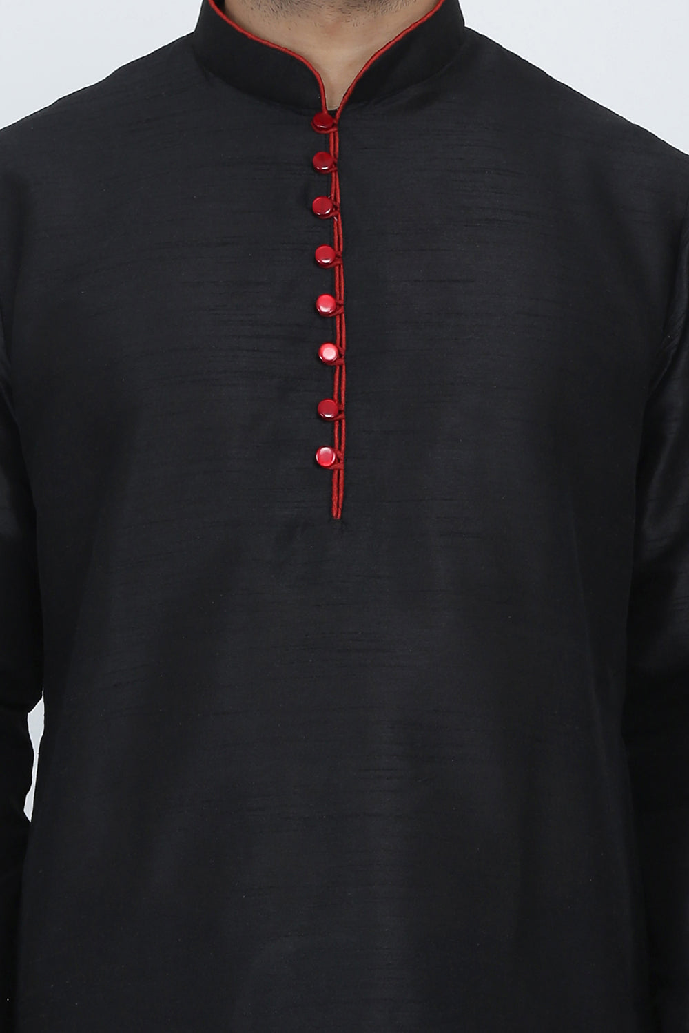 Mens Raw Silk Kurta Pyjama Set