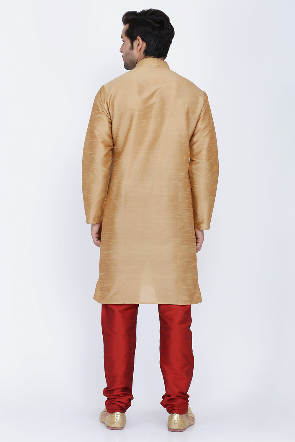 Mens Raw Silk Kurta Pyjama Set