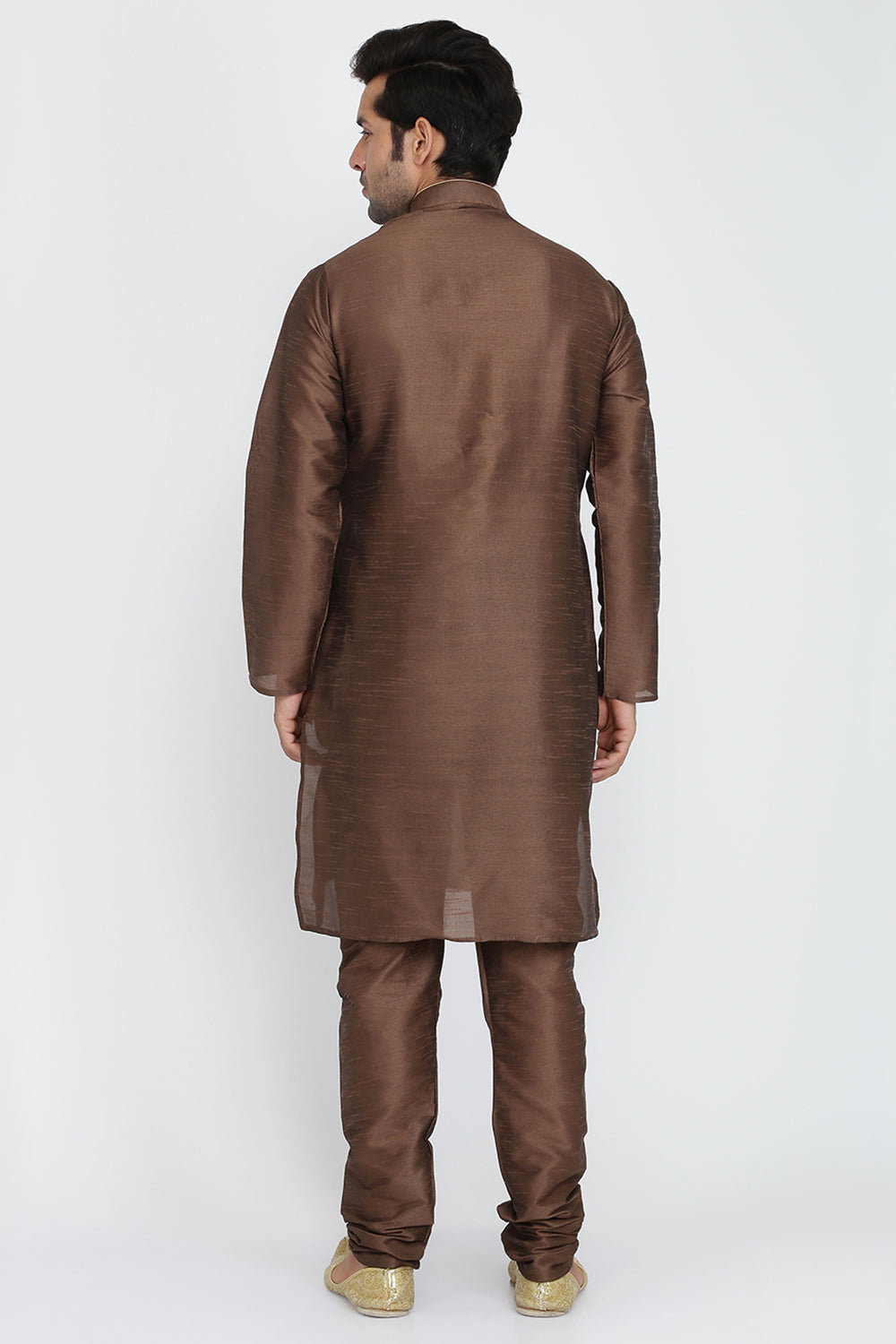 Mens Raw Silk Kurta Pyjama Set