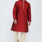 Mens Raw Silk Kurta Pyjama Set