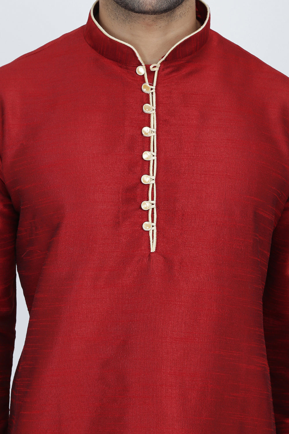 Mens Raw Silk Kurta Pyjama Set