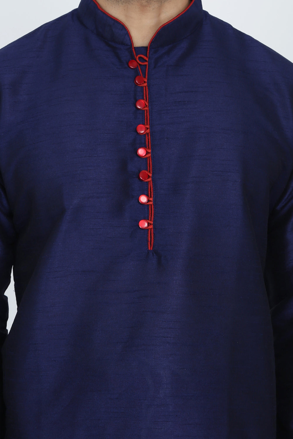 Mens Raw Silk Kurta Pyjama Set