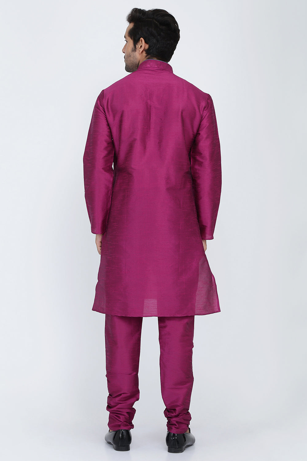 Mens Raw Silk Kurta Pyjama Set